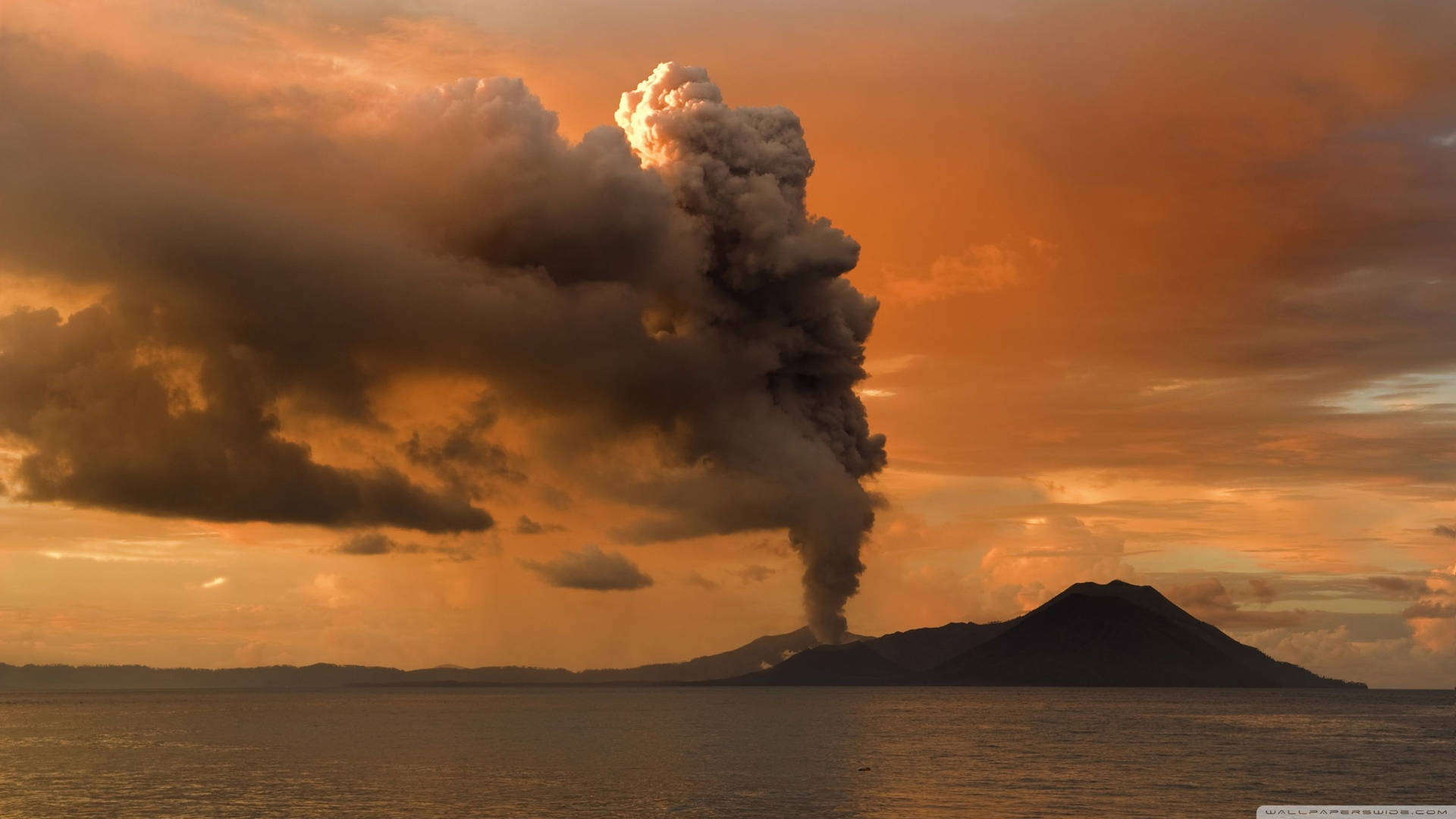 Papua New Guinea Volcano Background