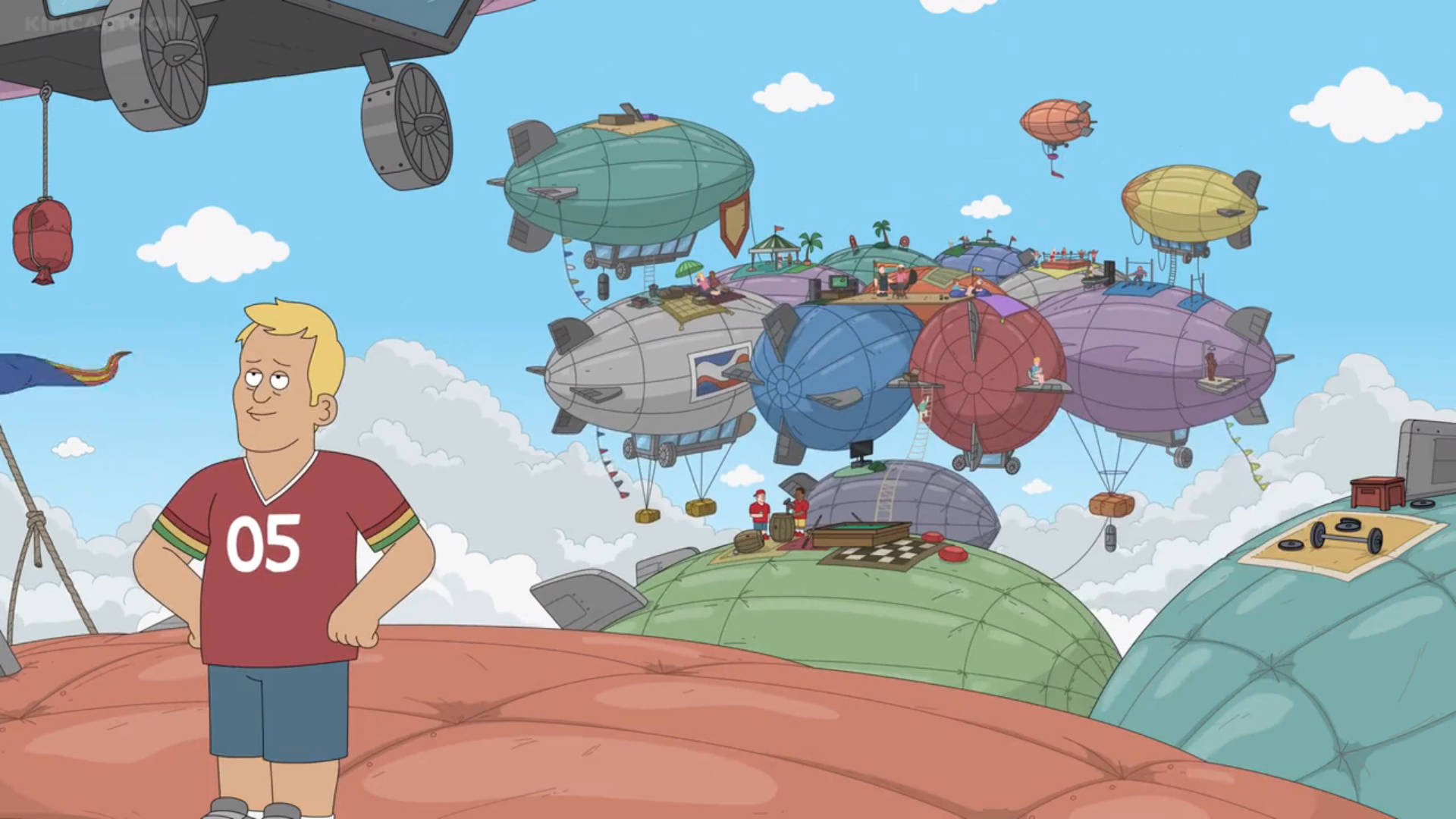 Paradise Pd Blimp City Episode Background