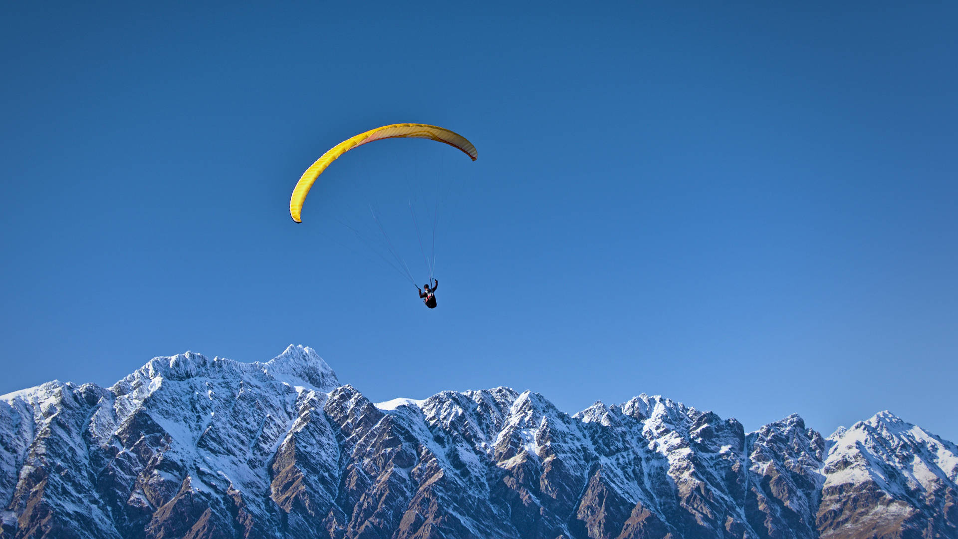 Paragliding Above Mt. Ben Lomond Background