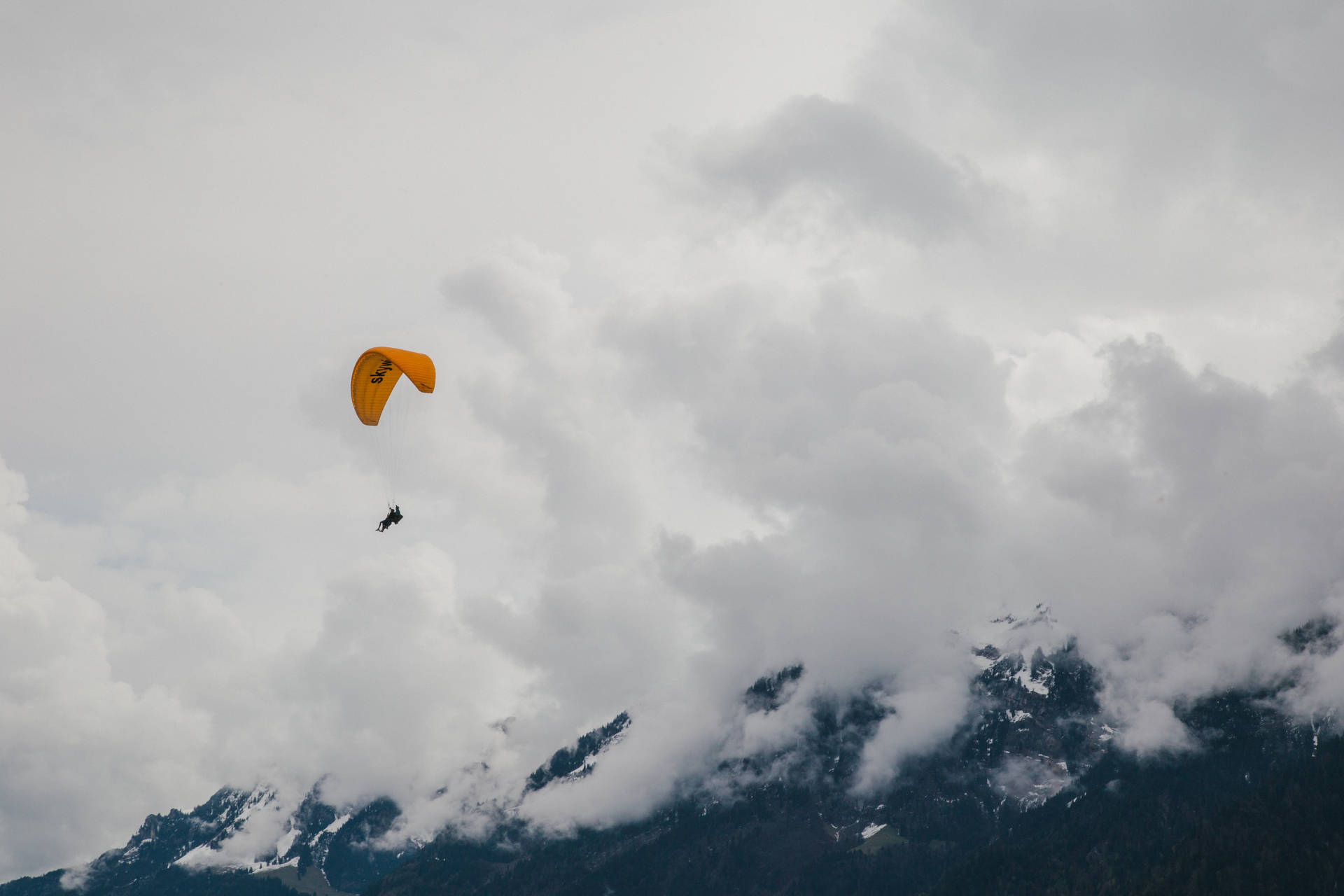 Paragliding Over Swiss Alps