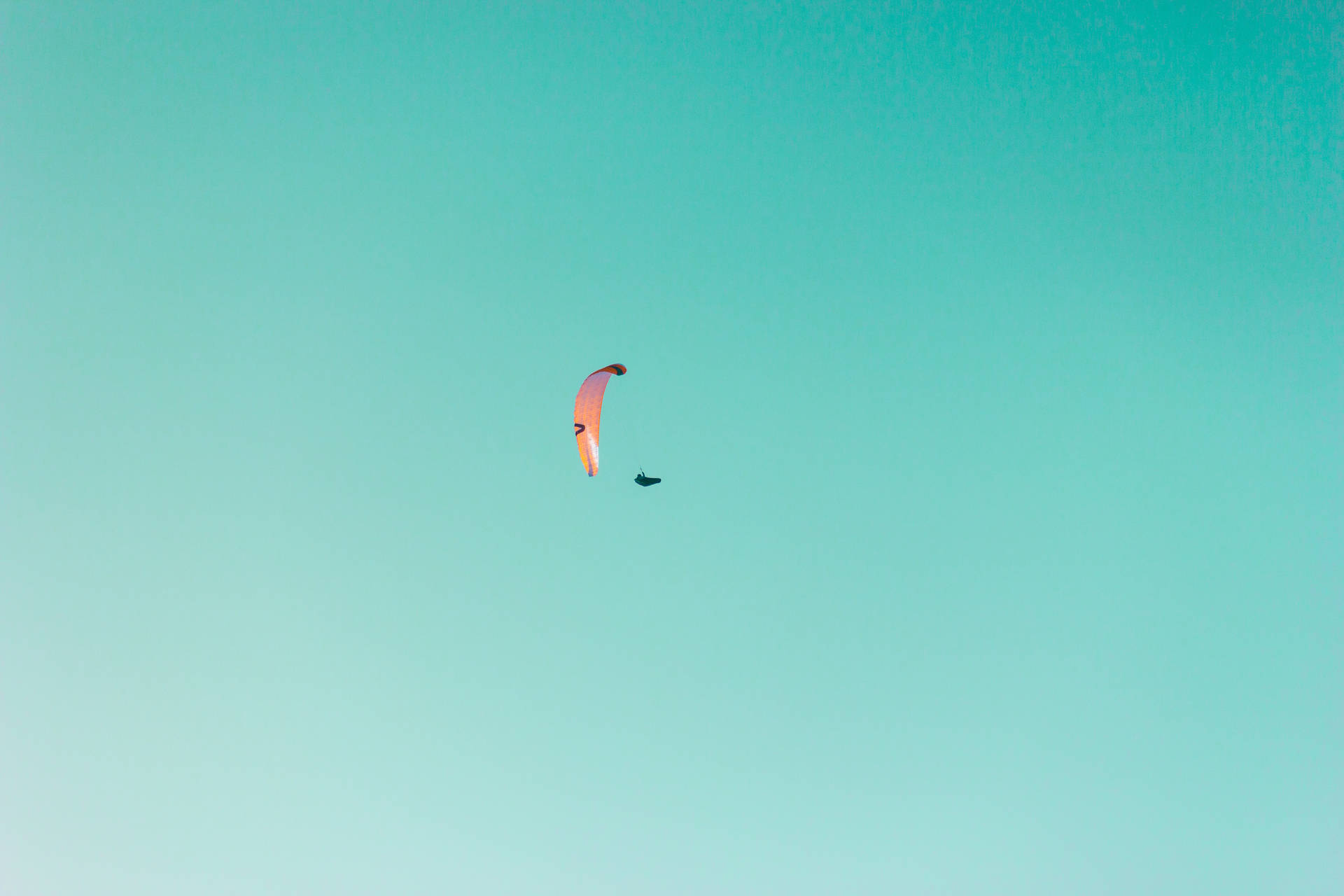 Paragliding Pink Fabric Wing Background