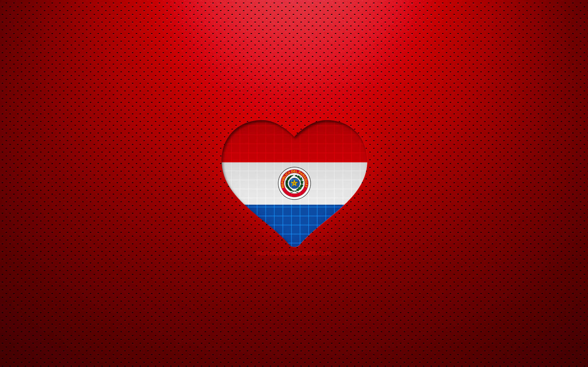 Paraguay Flag With Heart