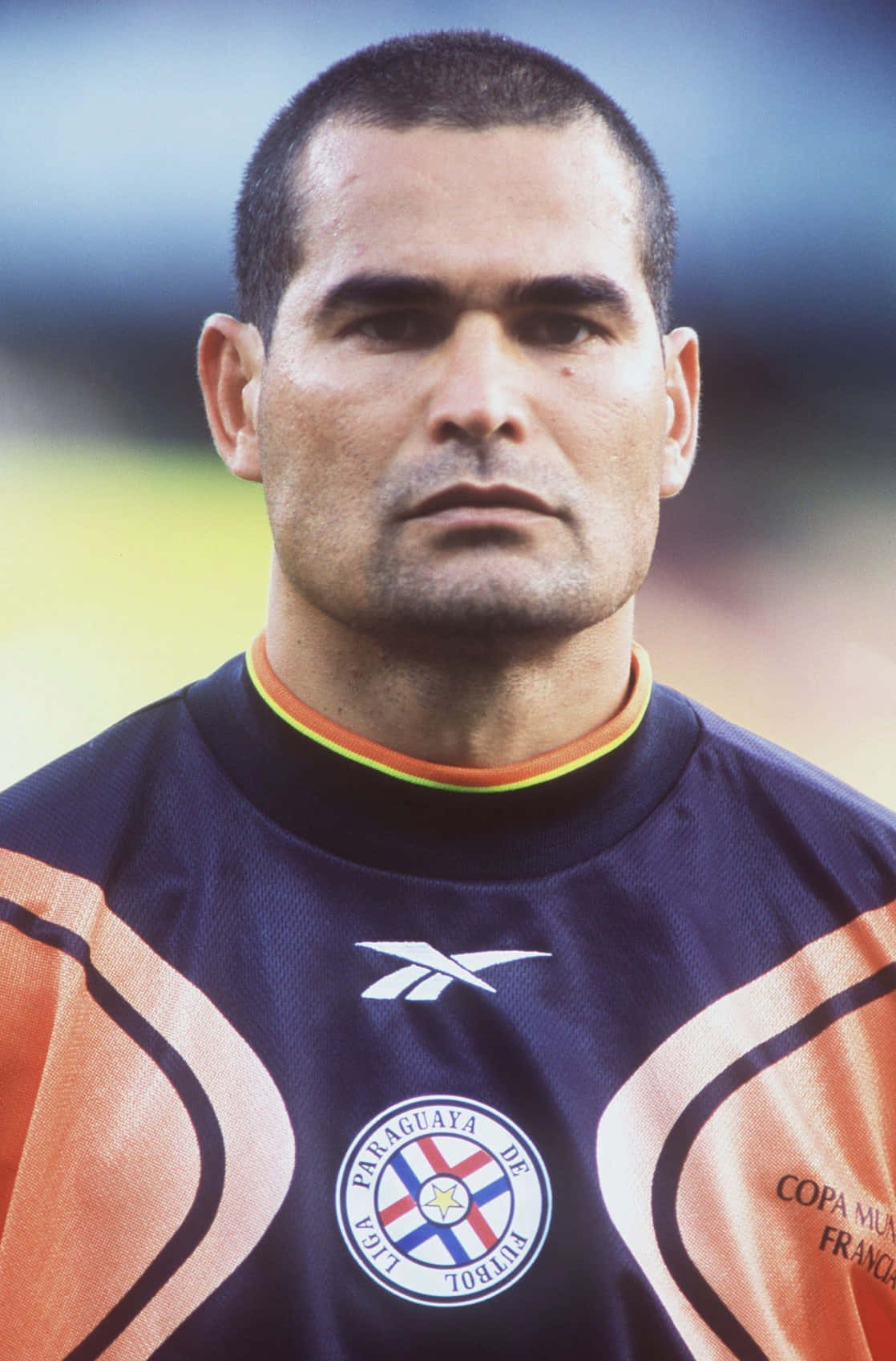 Paraguay Football Team Goalkeeper Jose Luis Chilavert 1998 Portrait Background