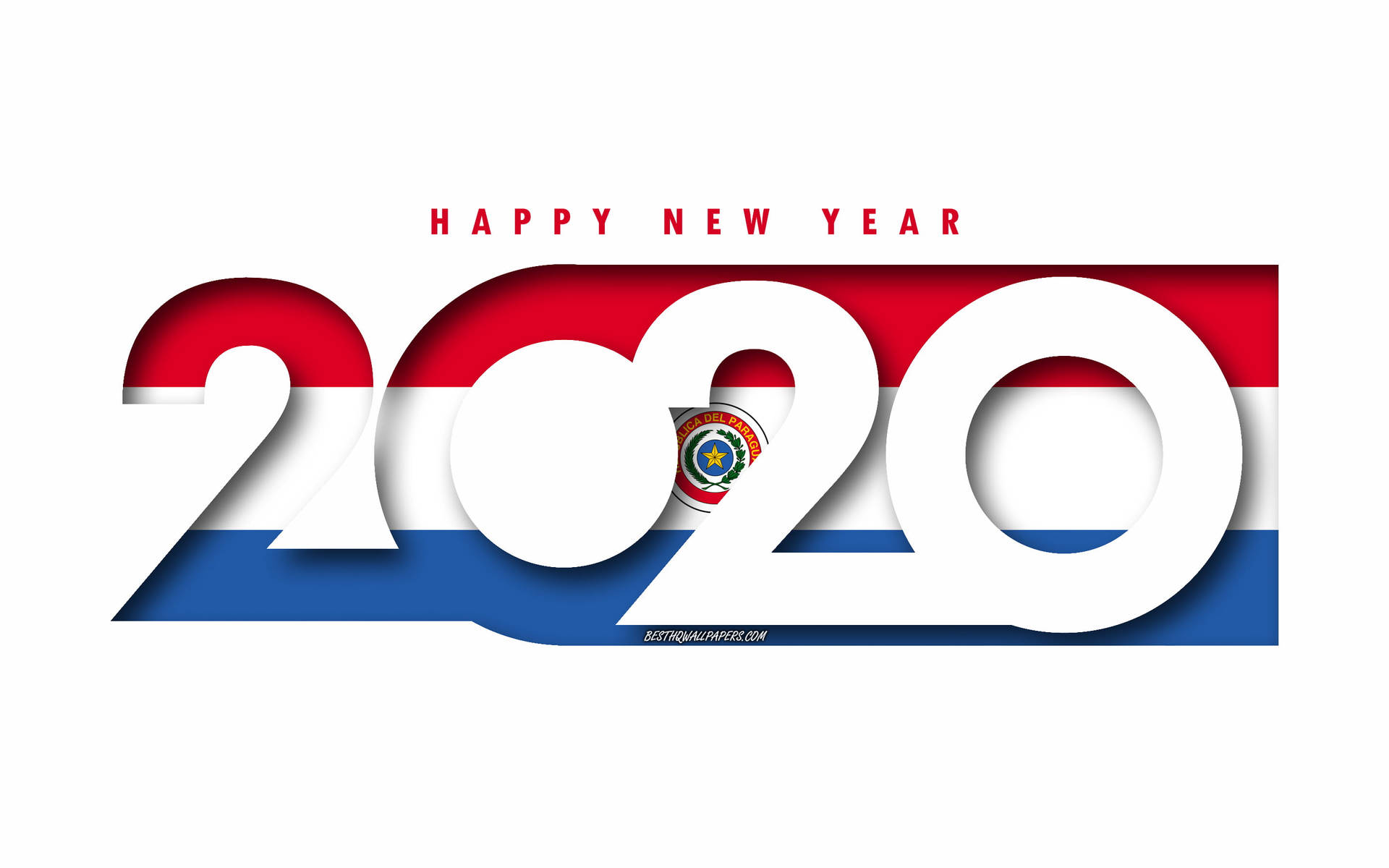 Paraguay Happy New Year 2020 Background
