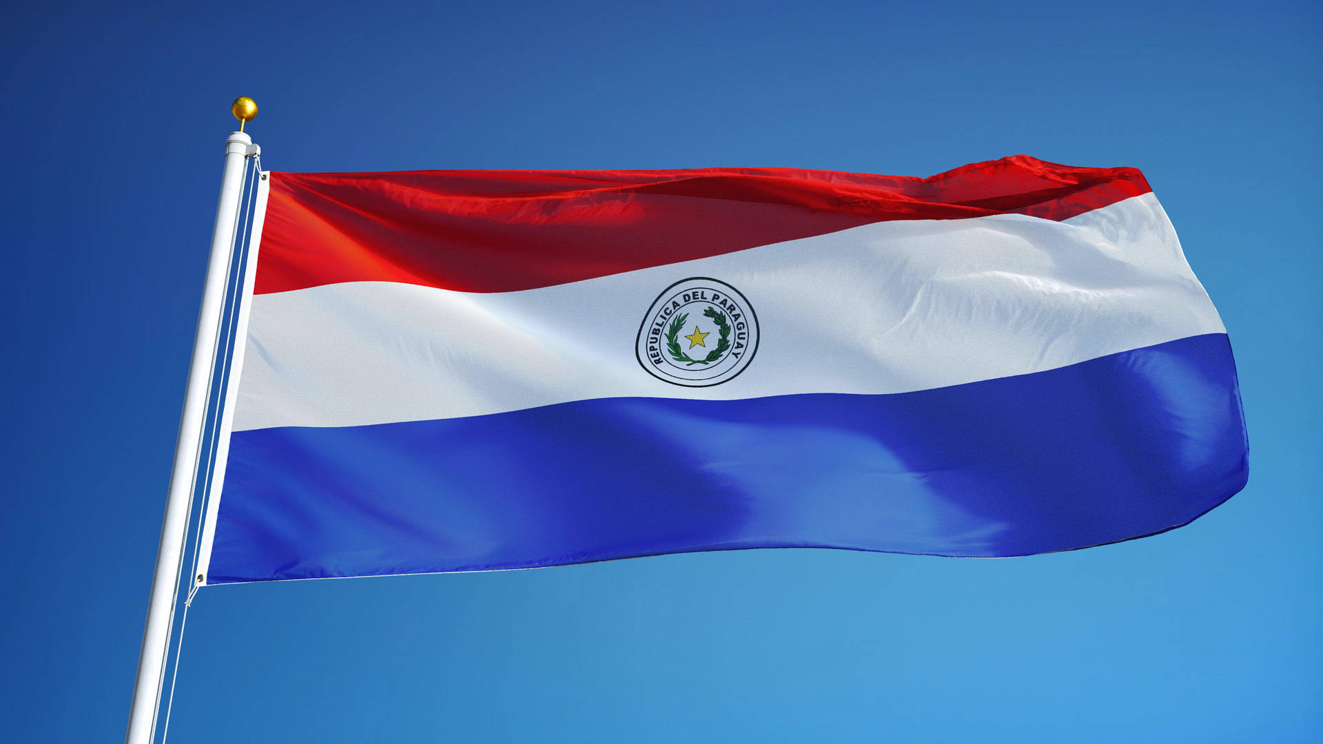 Paraguay National Flag Background