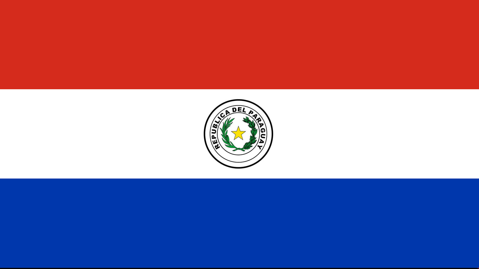 Paraguay's Vibrant Flag Background