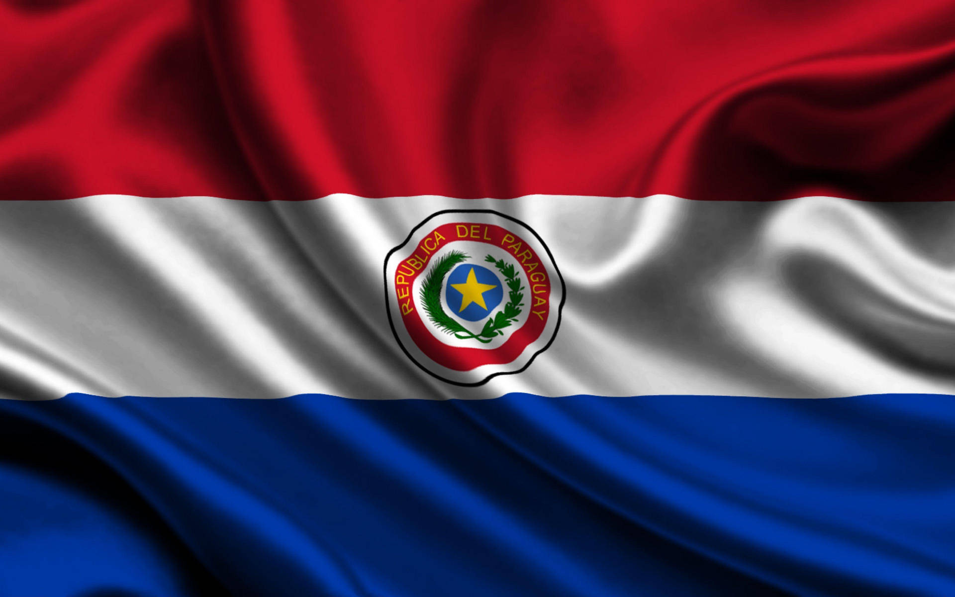 Paraguay Satin Flag Background