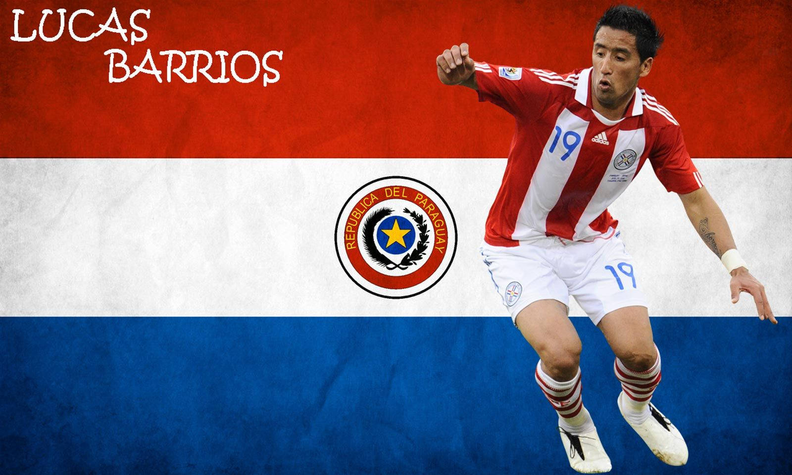 Paraguay Soccer Player Lucas Barrios Background