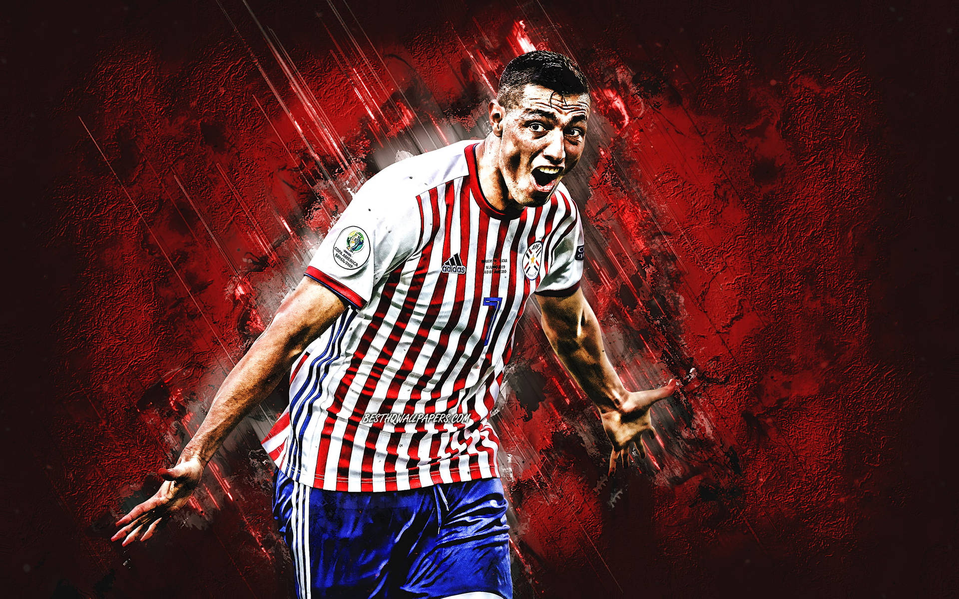 Paraguay Soccer Player Óscar Cardozo Background