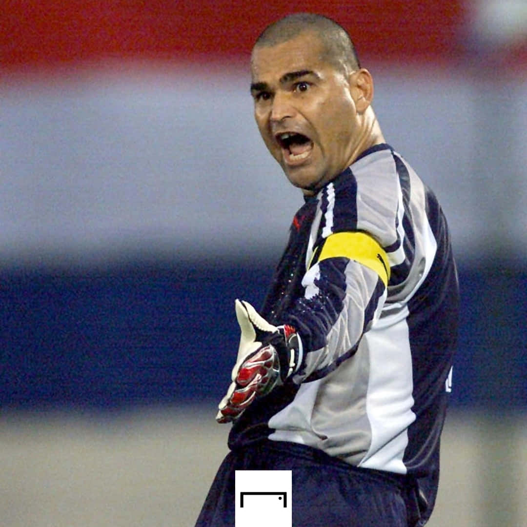Paraguayan Football Player Jose Luis Chilavert At 2002 World Cup Background
