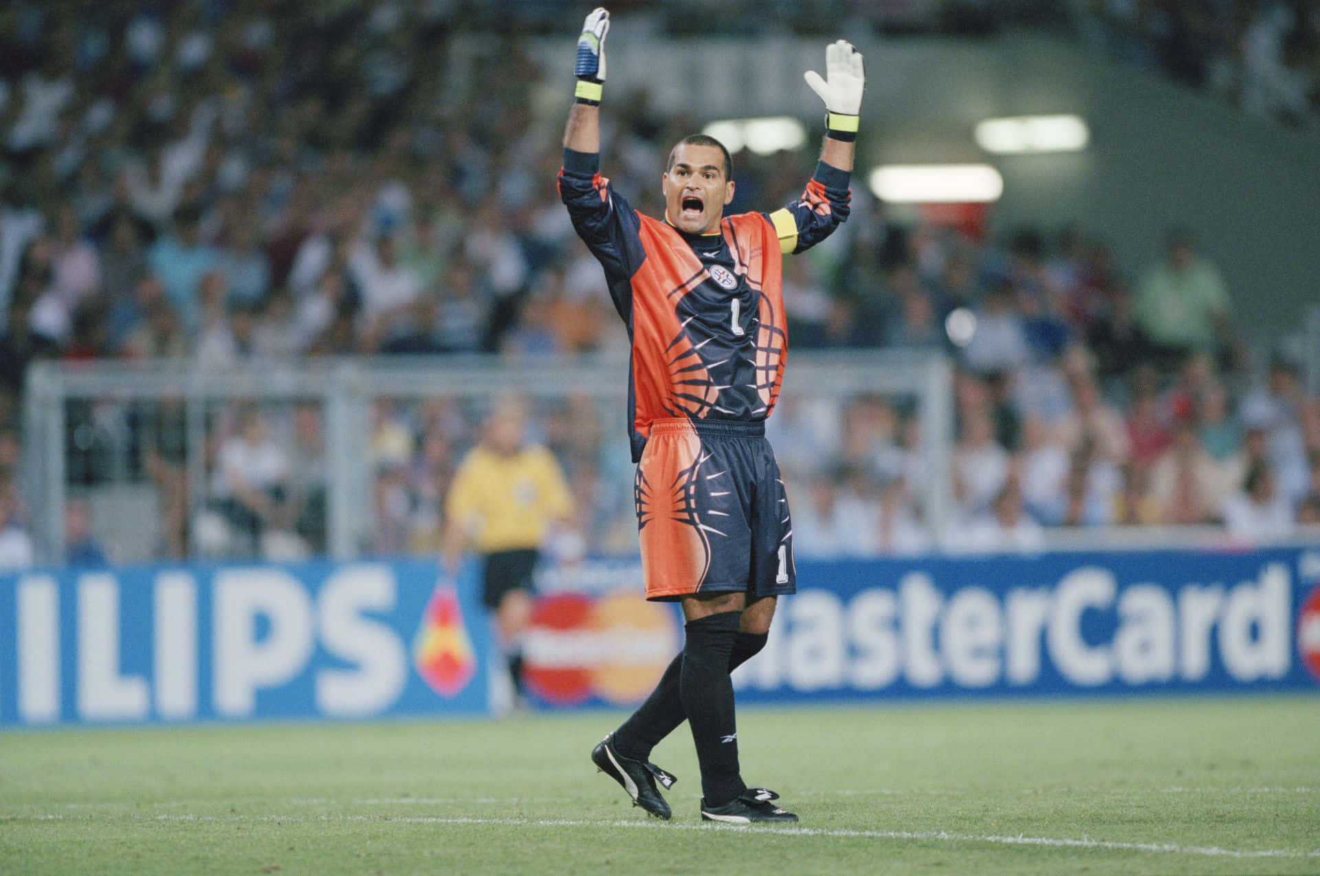 Paraguayan Footballer Jose Luis Chilavert At 1998 World Cup Background