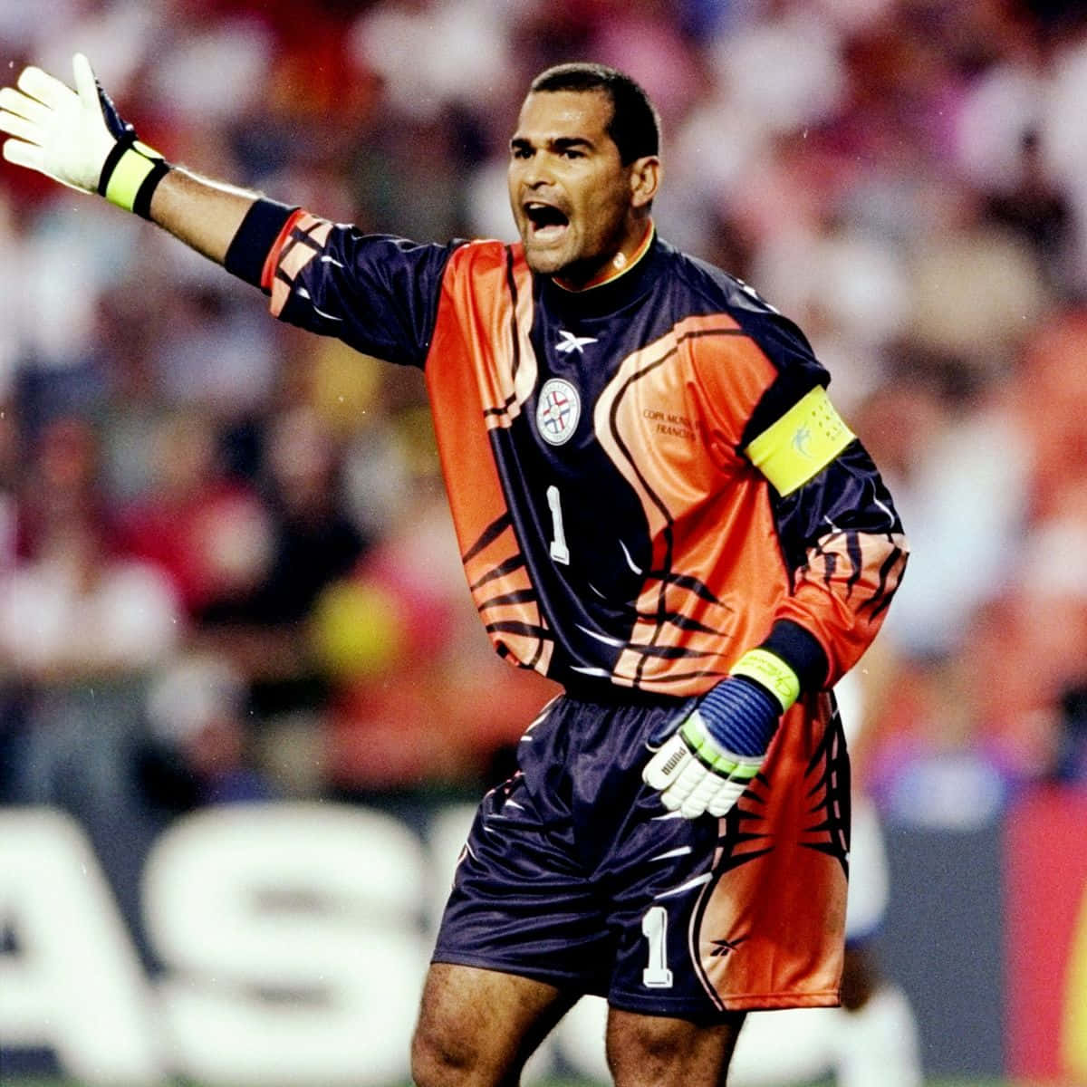 Paraguayan Footballer Jose Luis Chilavert During 1998 World Cup Background