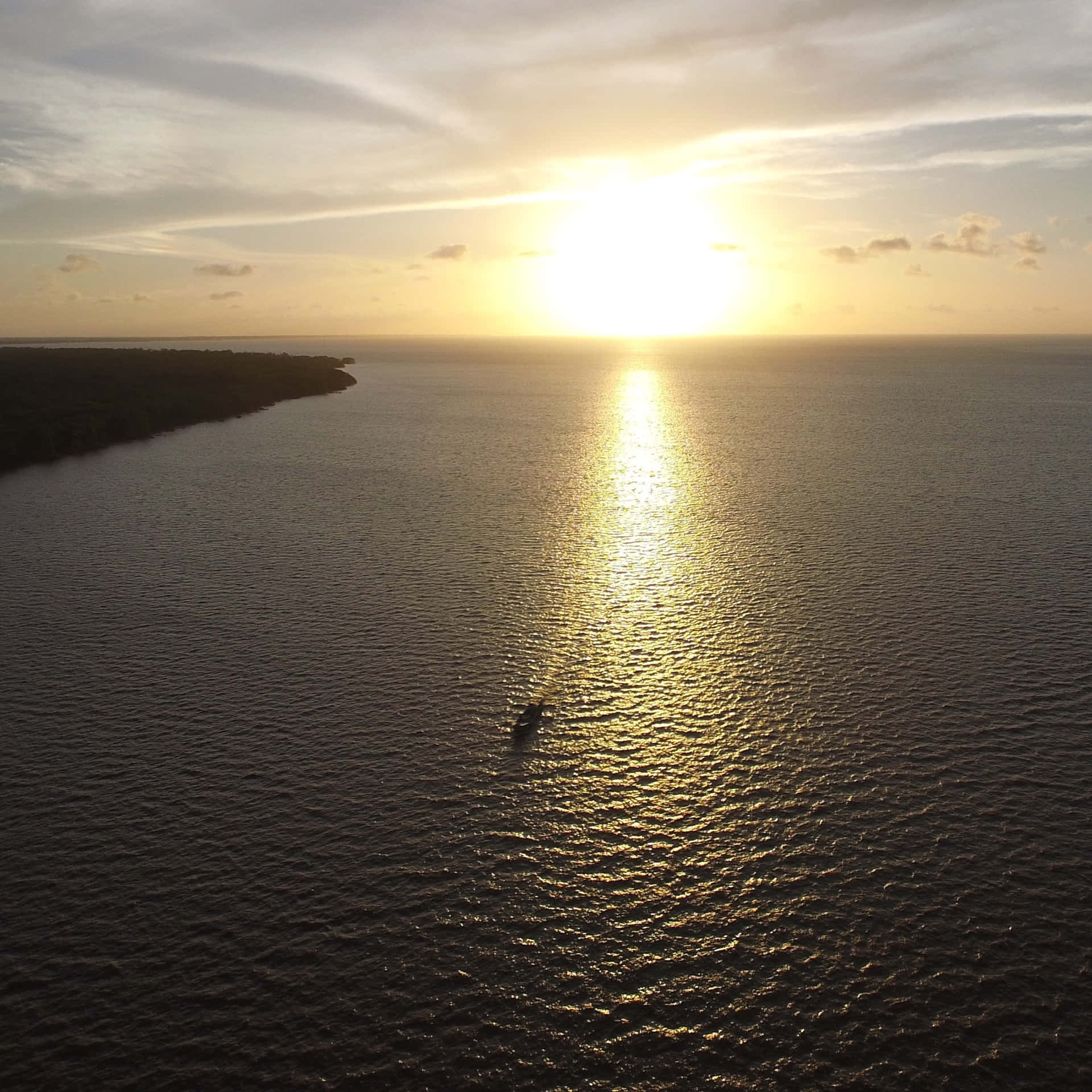 Paramaribo Ocean Sunrise Background