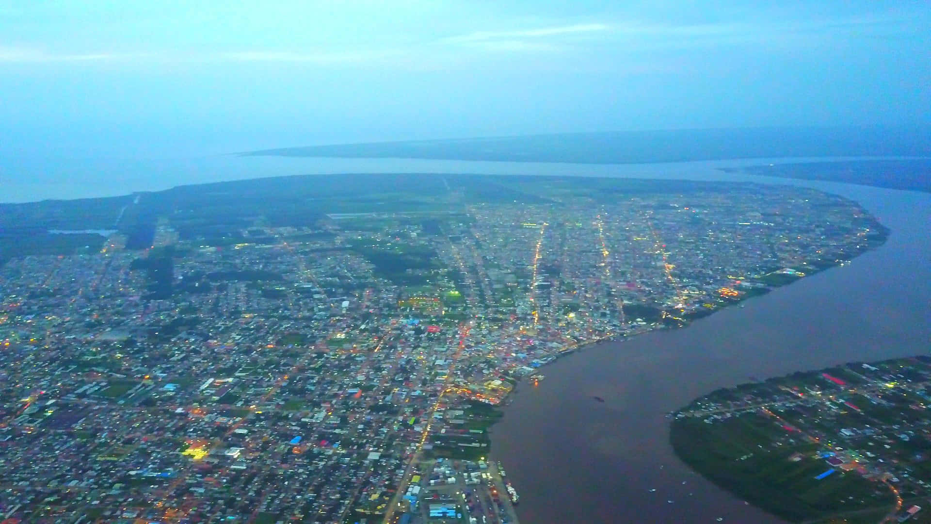 Paramaribo View From Above Background