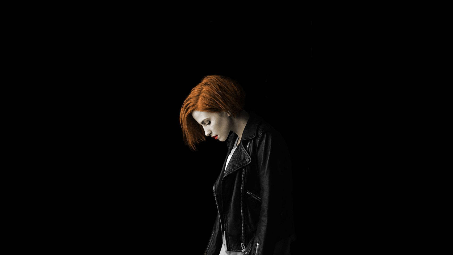 Paramore Hayley Williams In Leather Jacket Background