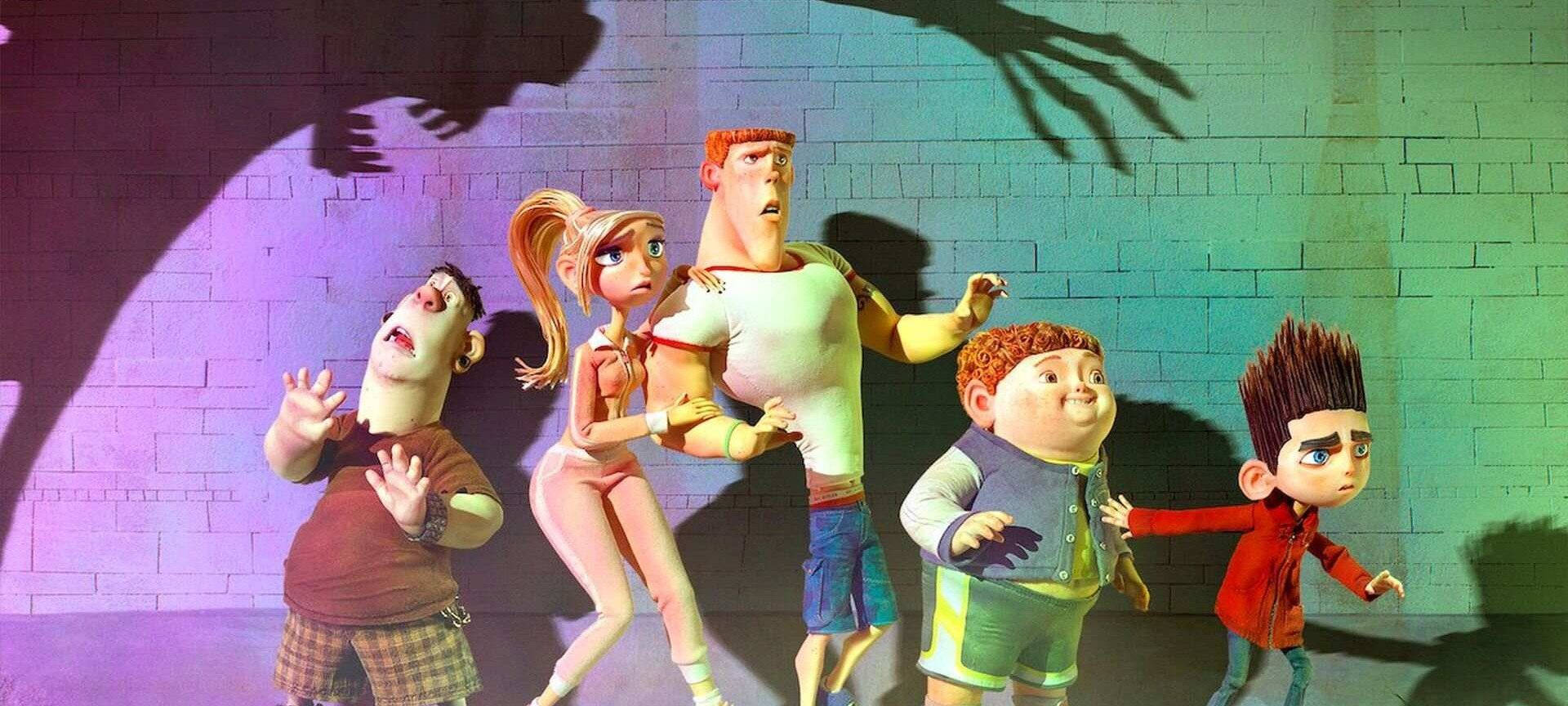 Paranorman Characters With Creepy Shadows Background