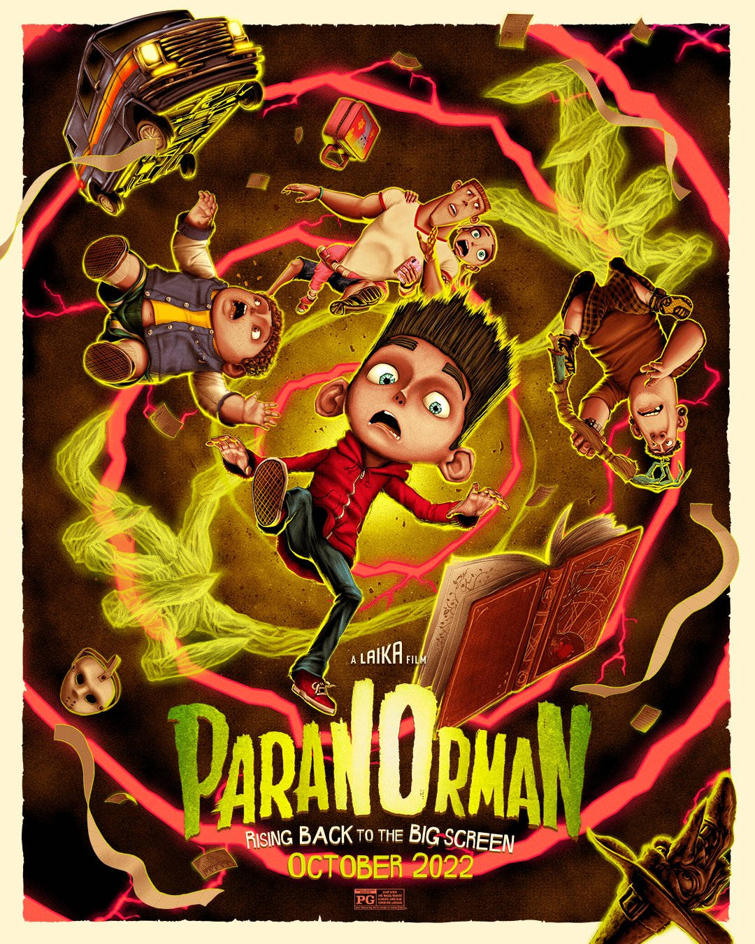 Paranorman Movie Poster Artistic Representation Background