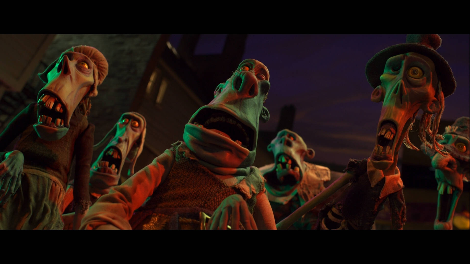 Paranorman Zombies In Town Background