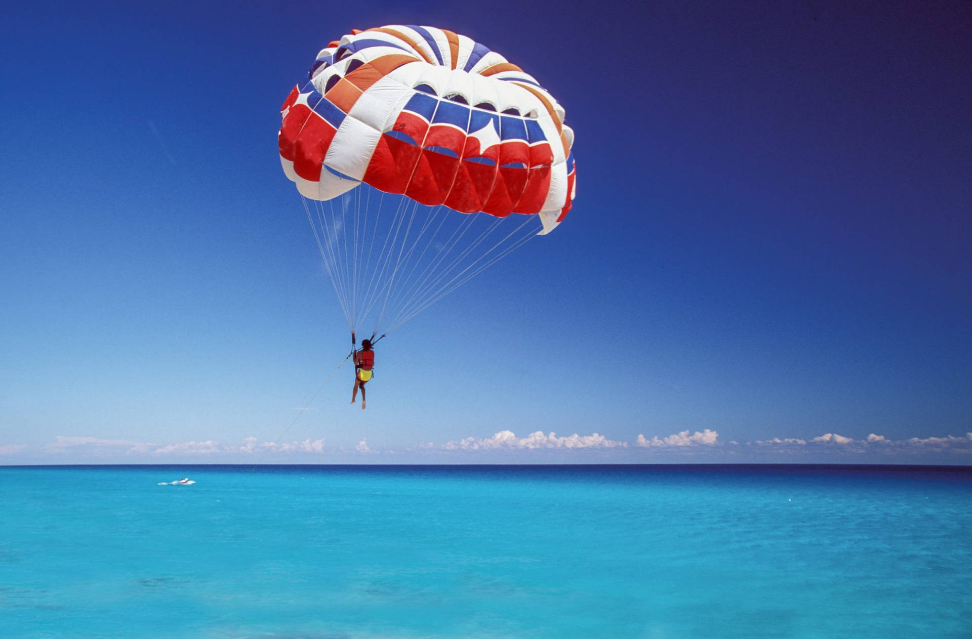 Parasailing Water Landing Background