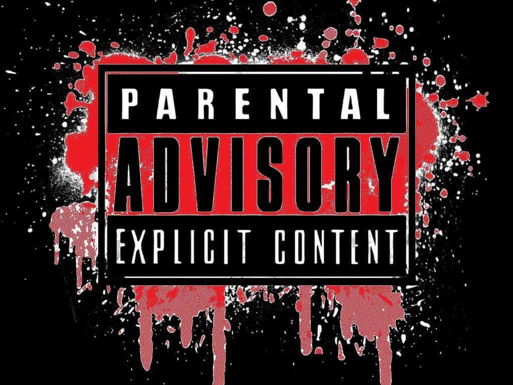 Parental Advisory Blood Background