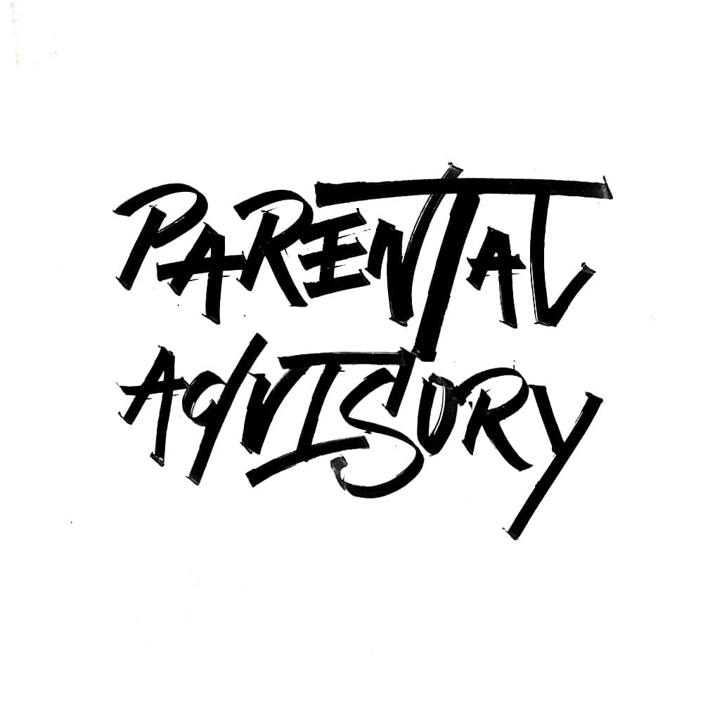 Parental Advisory Graffiti Art Background