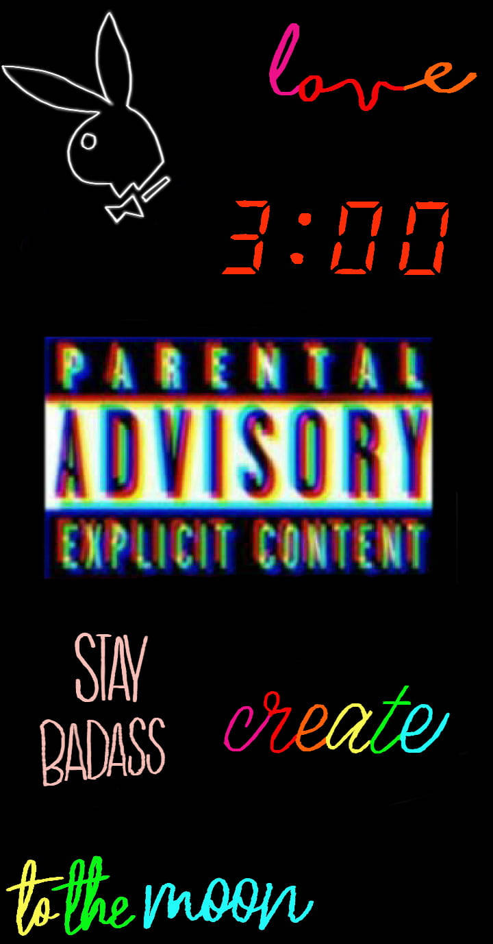 Parental Advisory Playboy Logo Background