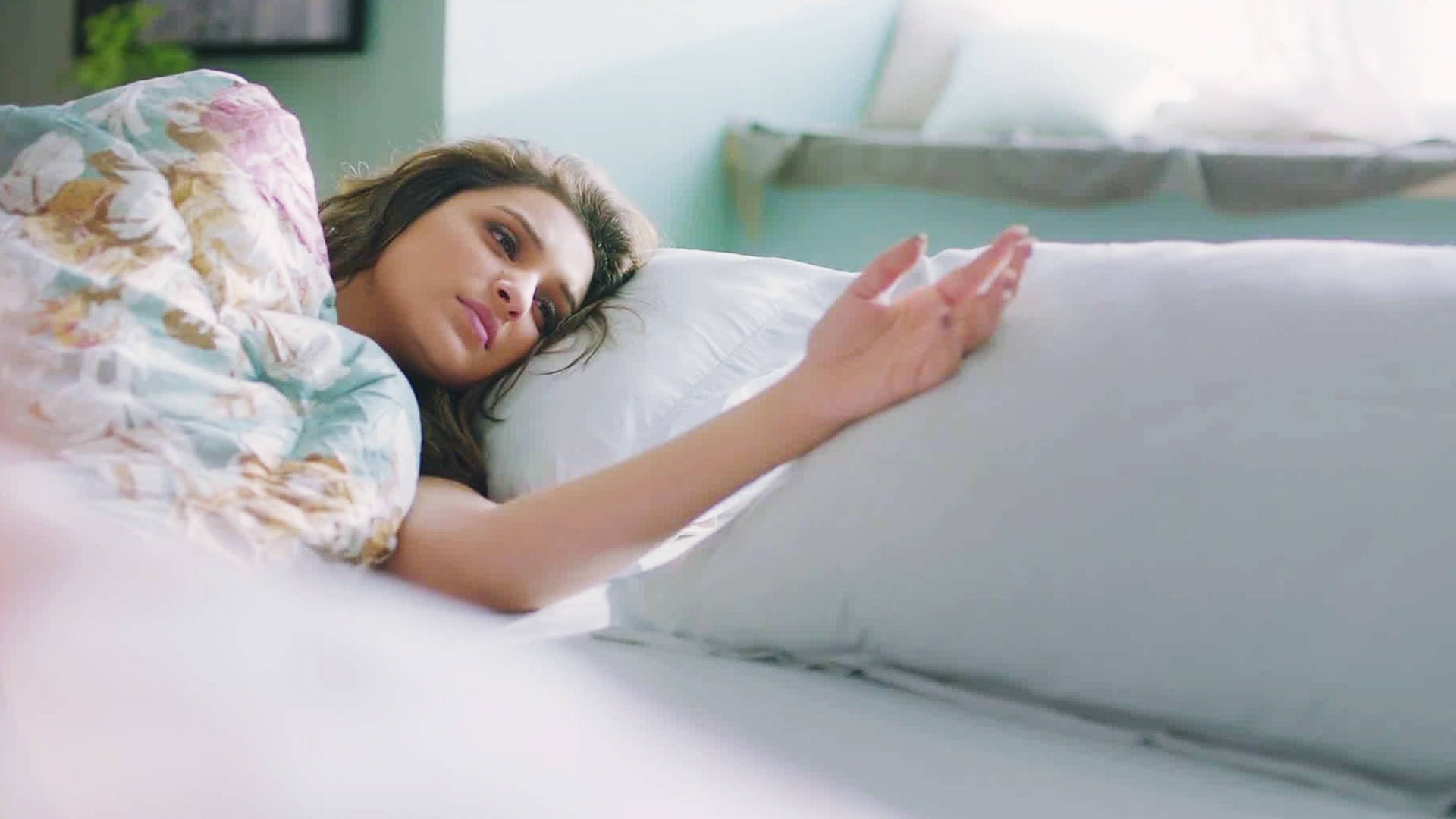 Parineeti Chopra Lying In Bed Background