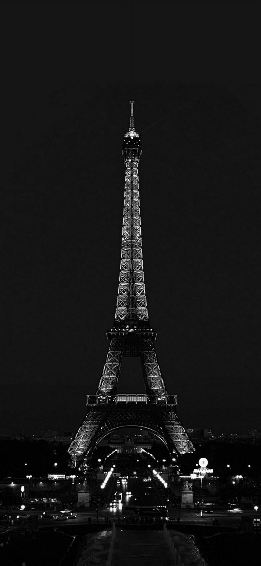 Paris At Night Black Apple Iphone Background