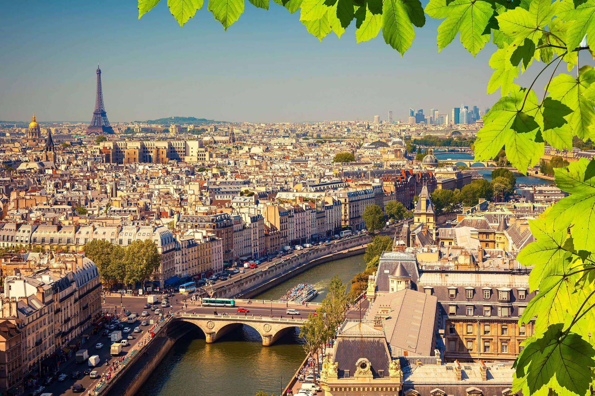 Paris City View Background