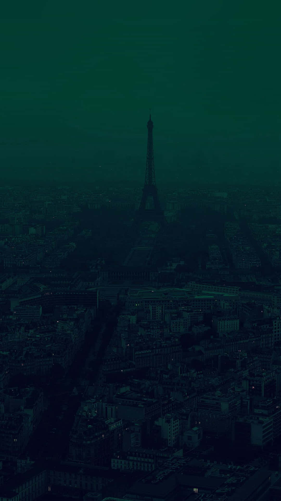 Paris - Eiffel Tower - Green Wallpaper Background