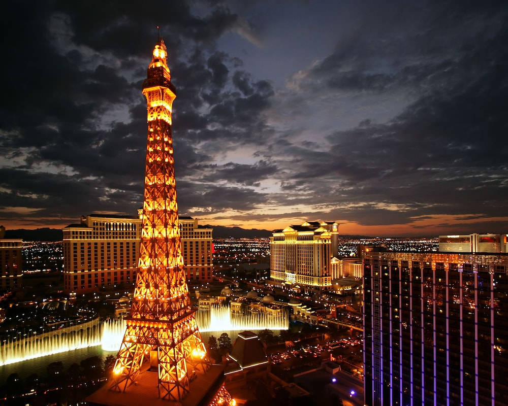 Paris Las Vegas Lighted Eiffel Tower