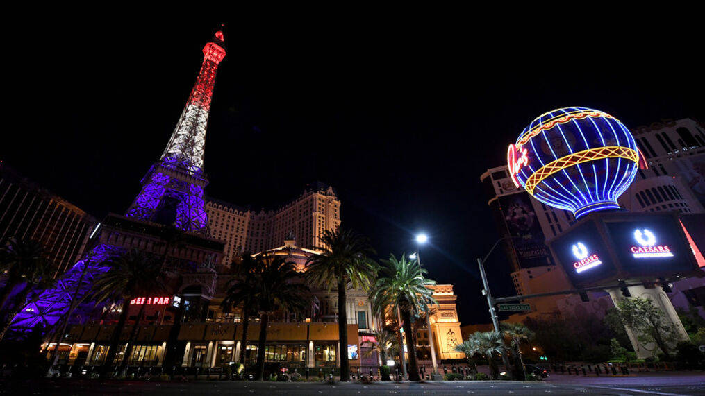 Paris Las Vegas Lighted Hot Air Balloon