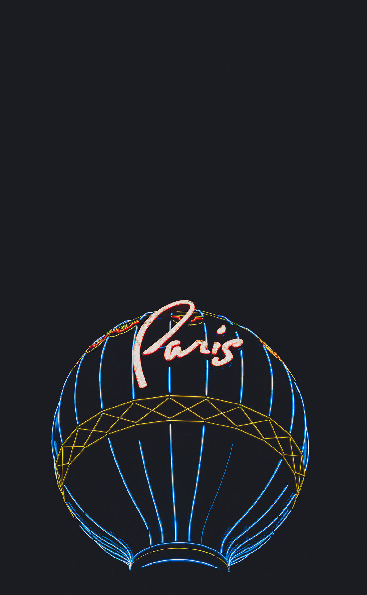 Paris Las Vegas Neon Phone Background