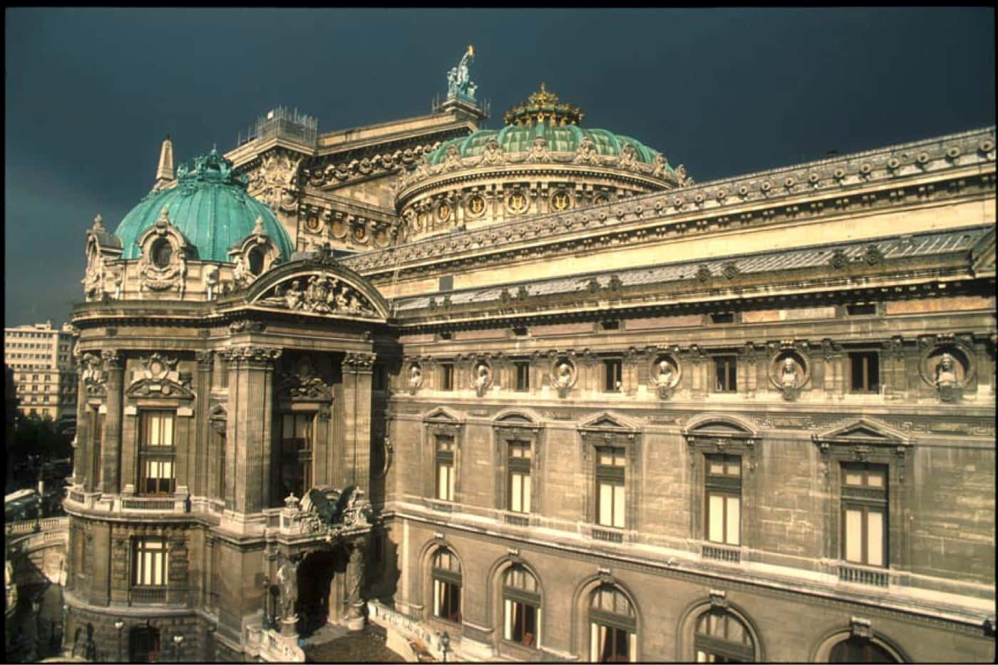 Paris Opera House Facade Background