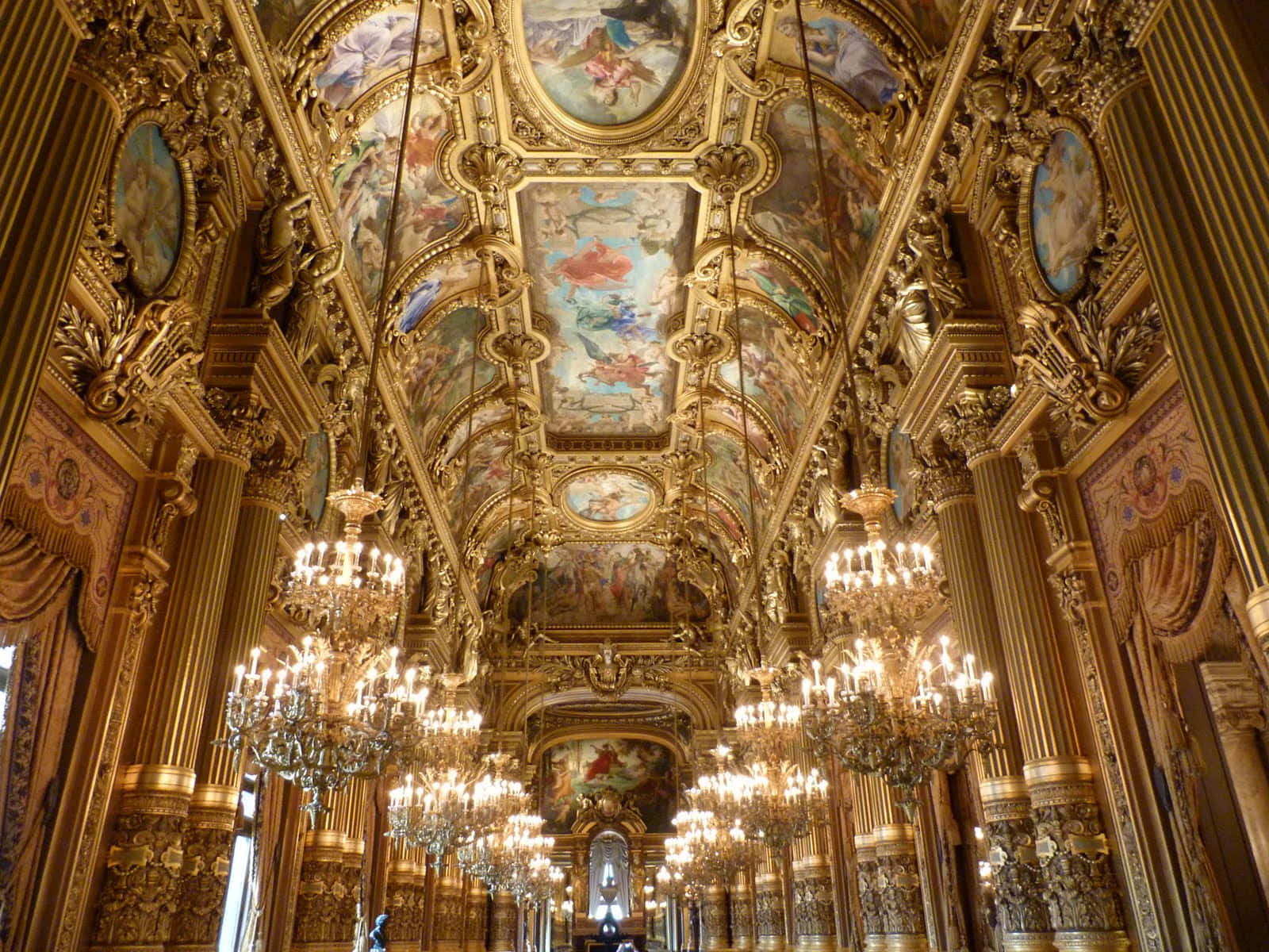 Paris Opera House Grand Foyer Background