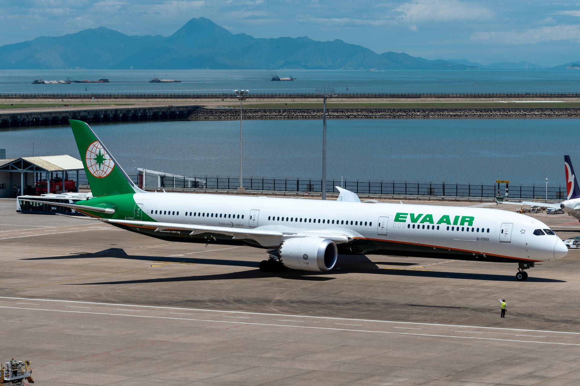 Parked Eva Air Background