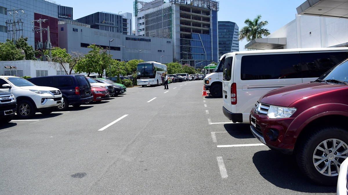 Parking Lot With Guard Background