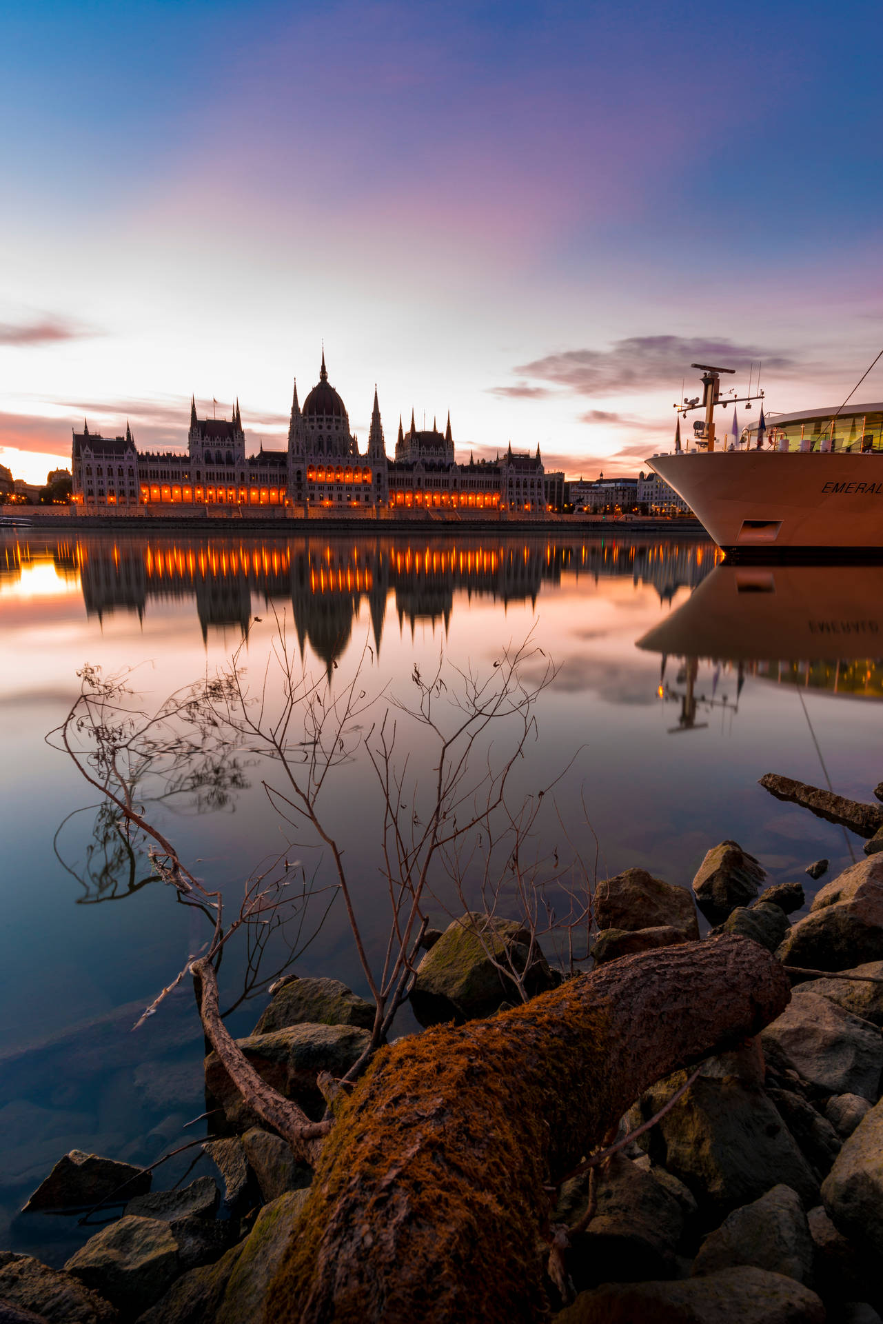 Parliament Building In Hungary Background