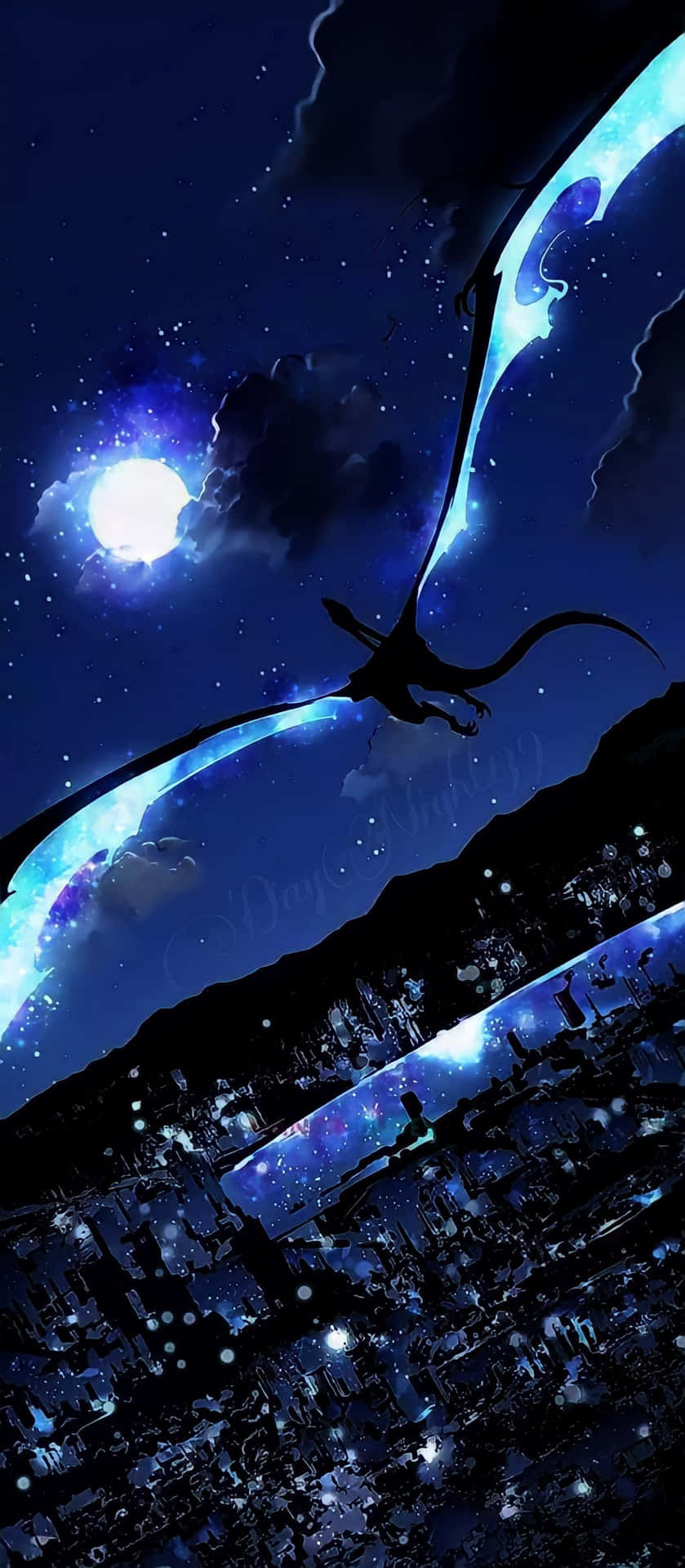 Particular Flying Dragon Background