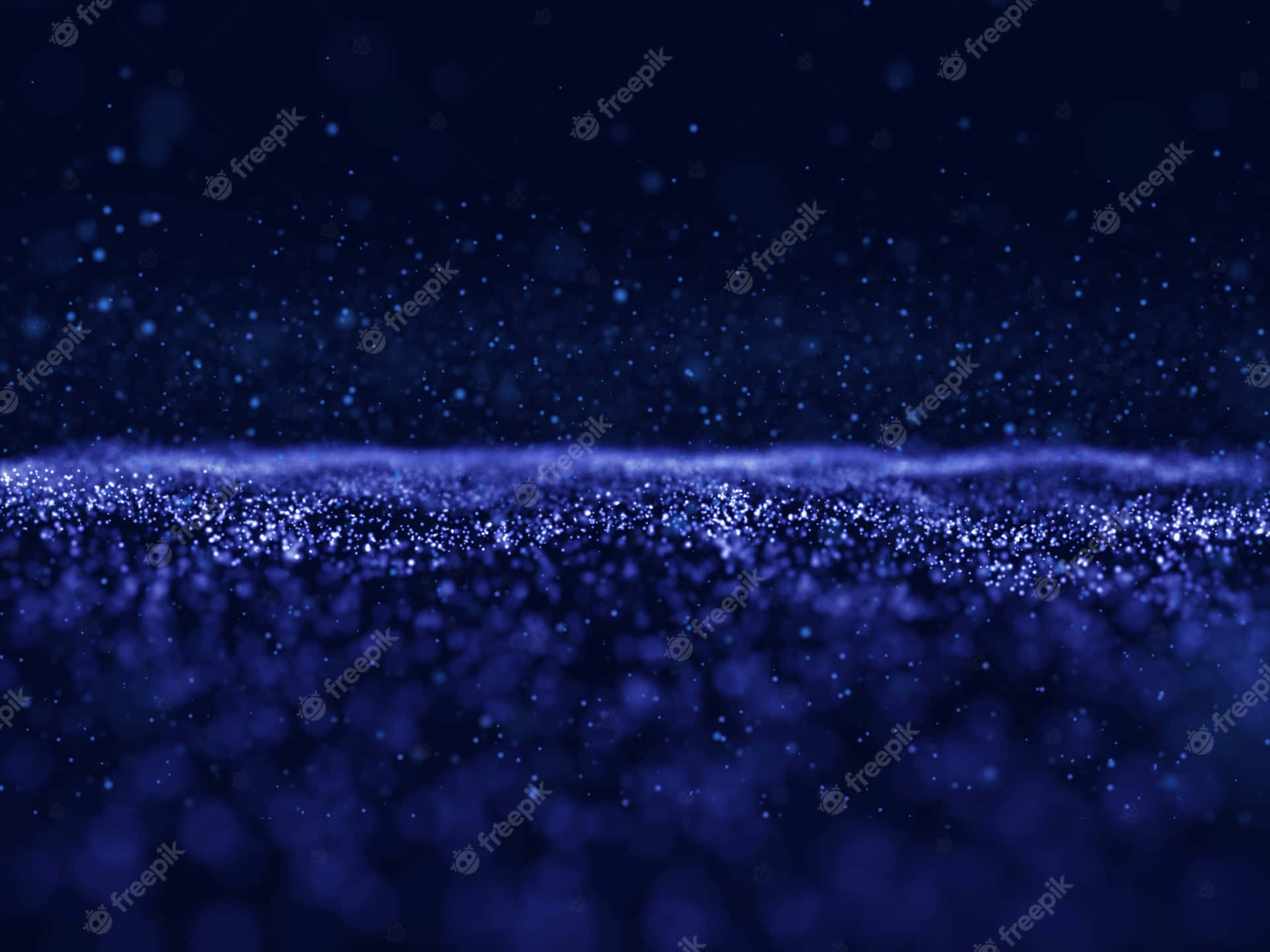 Particular Glow Of Blue Energy Waves Background