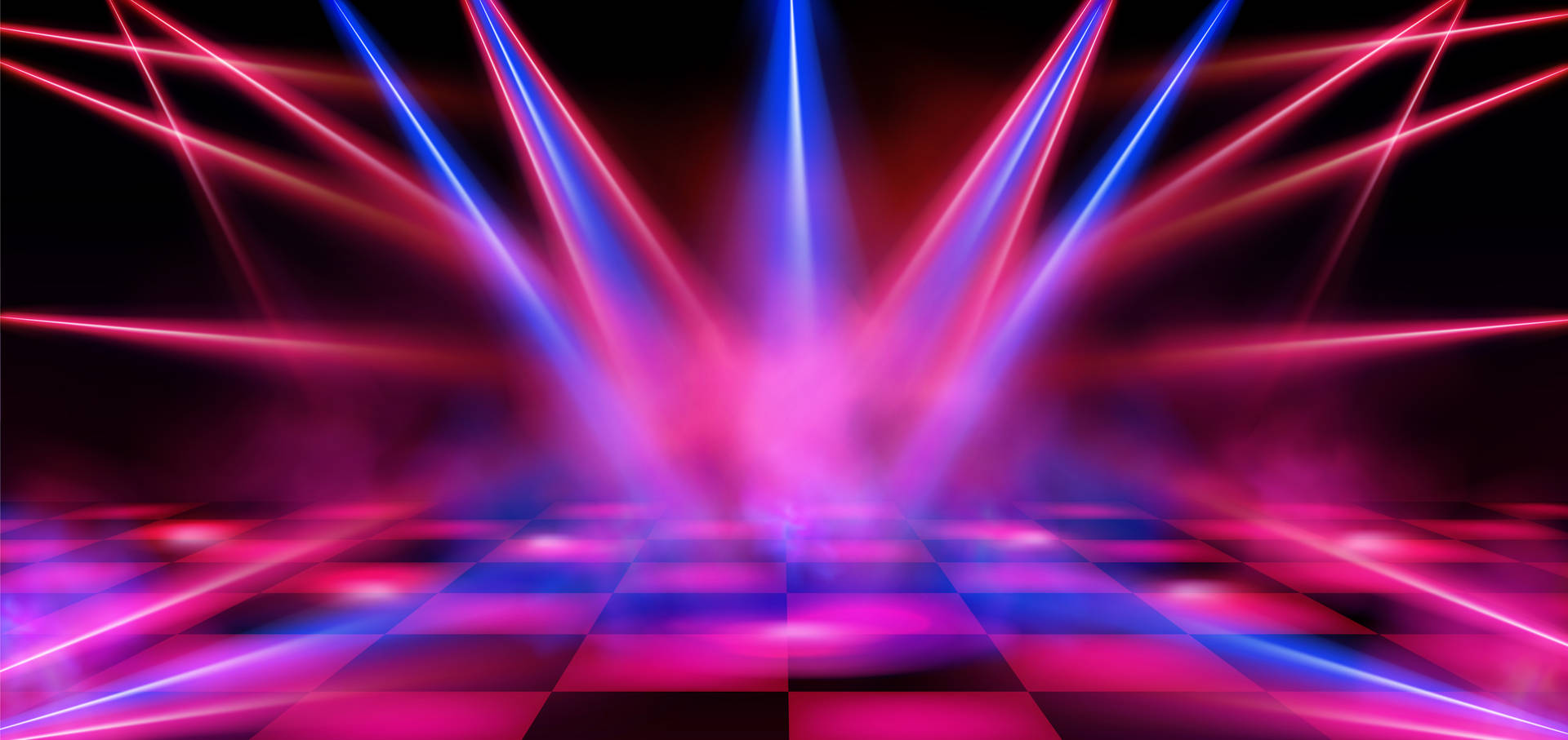 Party Floor And Lights Background Background