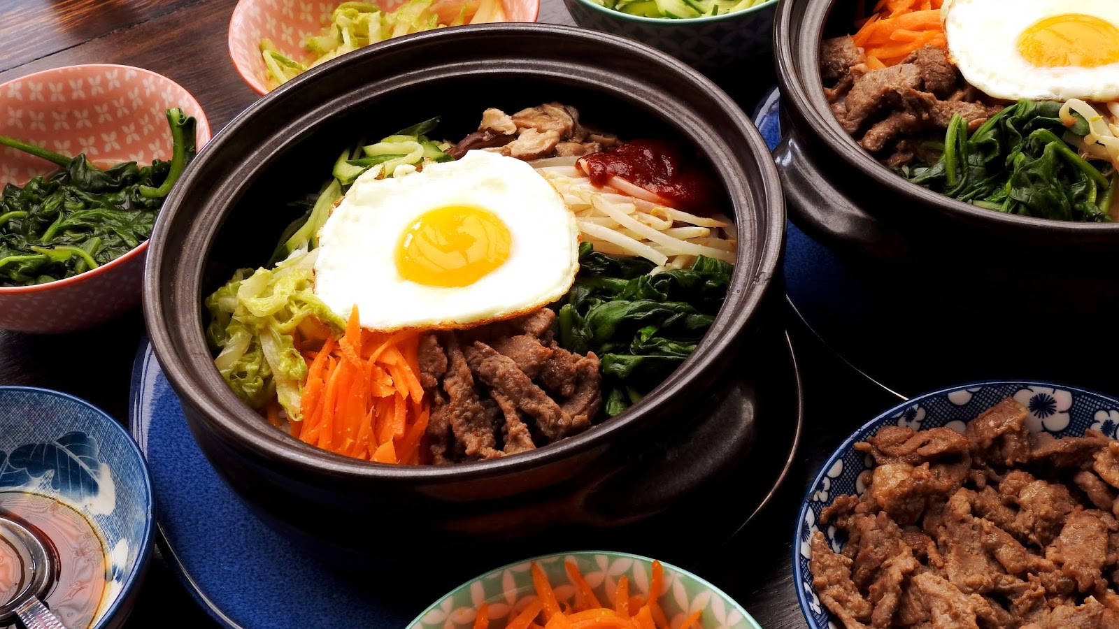 Party Sized Bibimbap Background