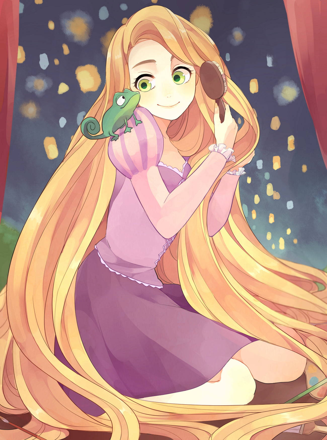 Pascal And Rapunzel From Disney Phone Background