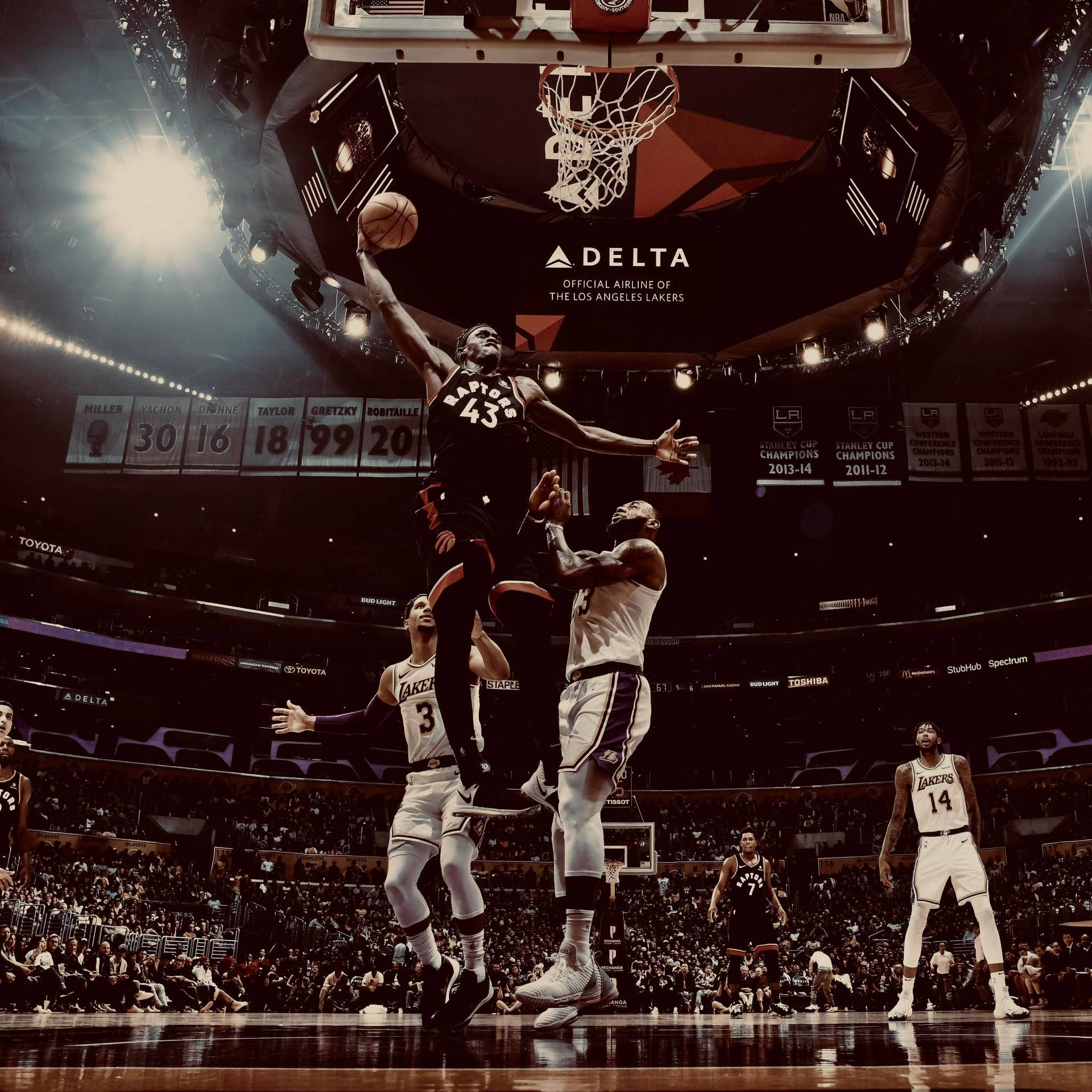 Pascal Siakam Dunking Against Lakers