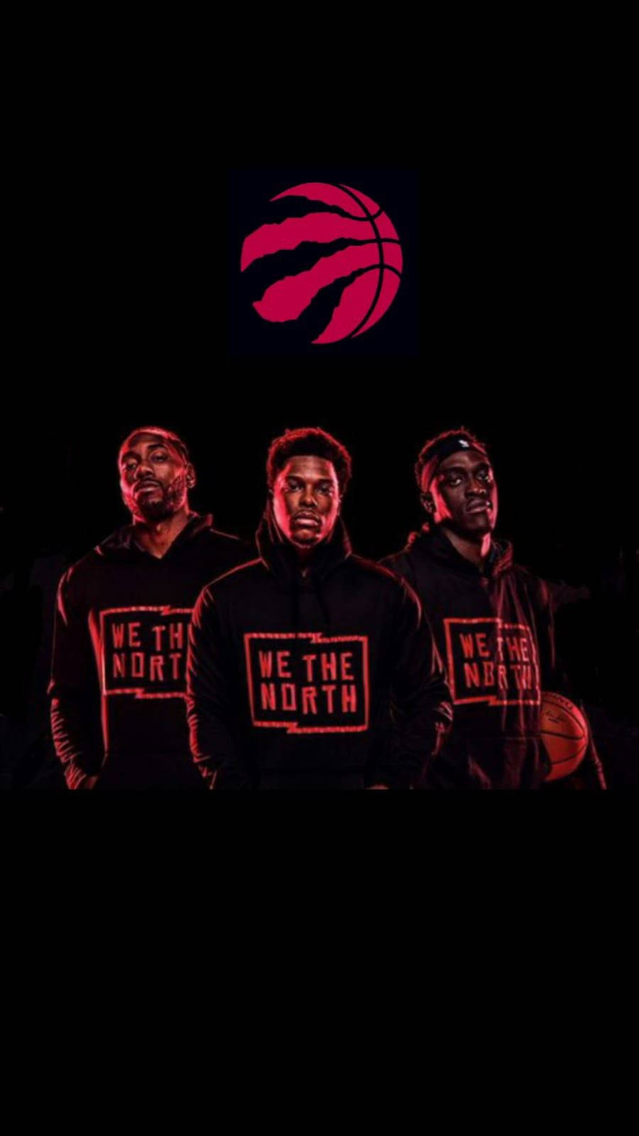 Pascal Siakam With Lowry And Leonard Background