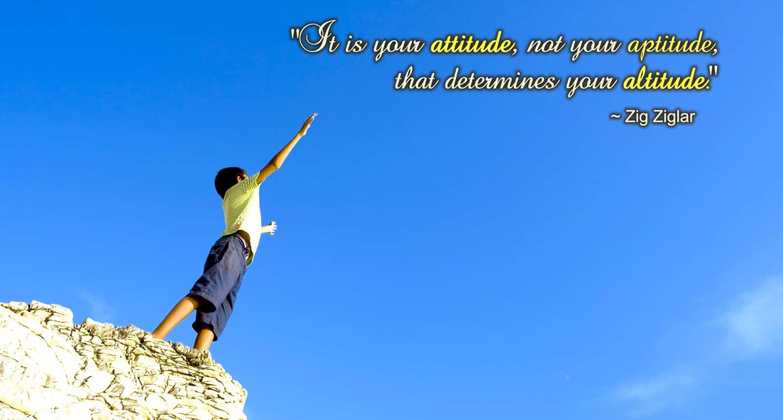 Passing Life With The Right Attitude Background