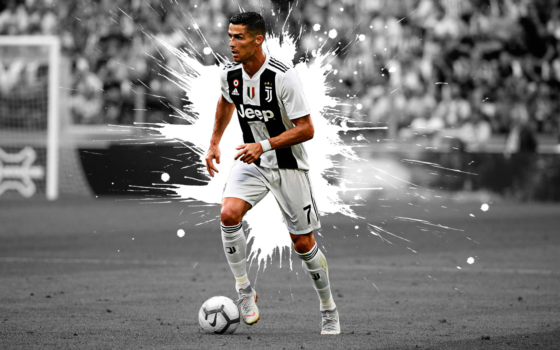 Passing Stance Cristiano Ronaldo Hd 4k Background