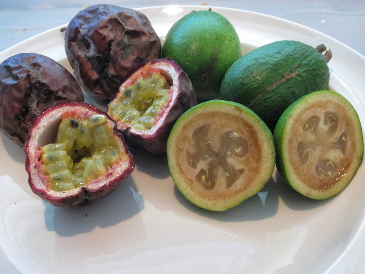 Passion Fruit And Feijoa Sellowiana