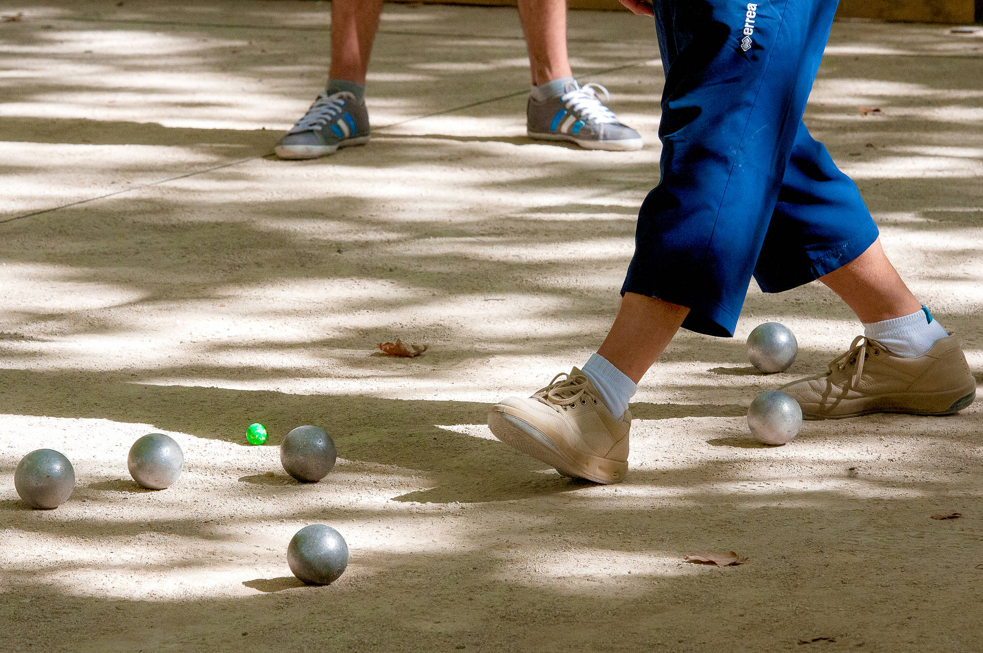 Passionate Bocce Ball Player Getting Ready Background