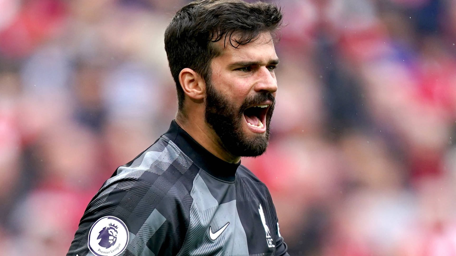 Passionate Goalkeeper Alisson Becker Expresses Intensity On The Field